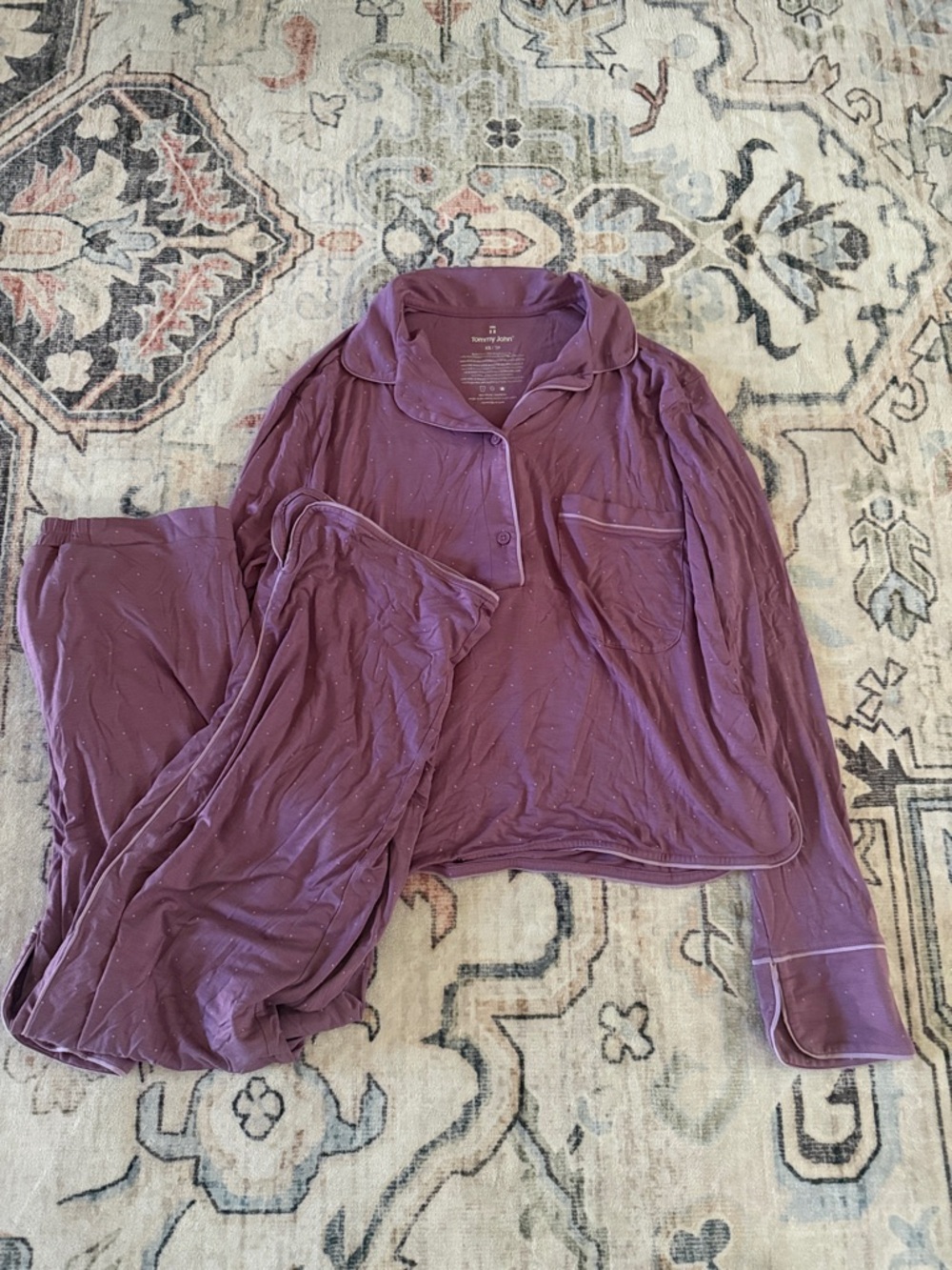 Tommy John Plum Two-Piece Women's Pajama Set